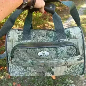 IMPULS luggage carry on toiletry bag. Tapestry. Vintage.